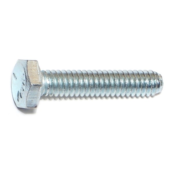 Midwest Fastener Grade 5, 1/4"-20 Hex Head Cap Screw, Zinc Plated Steel, 1-1/4 in L, 100 PK 00255